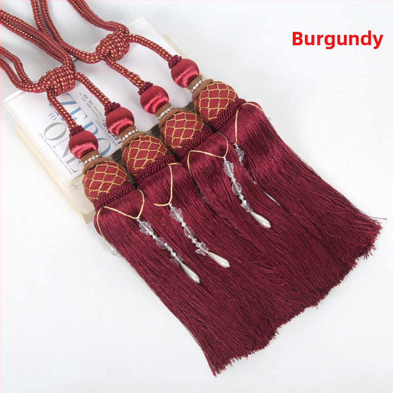 Závesová páska Know Dream Square — rayon, dvojité strapce, štýl Light Luxury, prispôsobiteľná súkromná značka