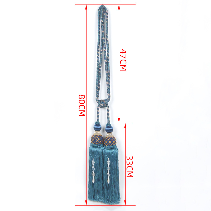 Závesová páska Know Dream Square — rayon, dvojité strapce, štýl Light Luxury, prispôsobiteľná súkromná značka