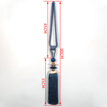 Zhimengfang függönyhorgony gömb füzérrel és kötéssel, kémiai rost anyag, függönypánt, testreszabható, kínai stílus