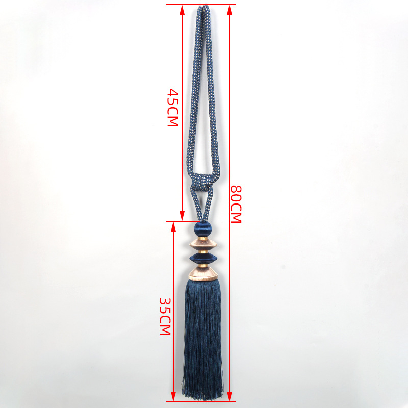 Zhimengfang függönyhorgony gömb füzérrel és kötéssel, kémiai rost anyag, függönypánt, testreszabható, kínai stílus