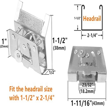 Lamellás függönyzsinór-zár – fém, minden lamellás függönytípushoz, Sea Yiming, modern egyszerű stílus