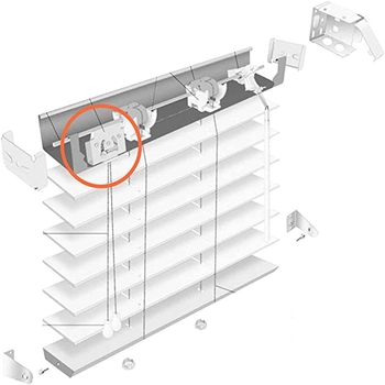 Lamellás függönyzsinór-zár – fém, minden lamellás függönytípushoz, Sea Yiming, modern egyszerű stílus