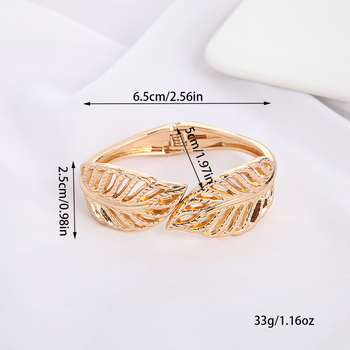 Traka za zavjese od legure, dizajn lišća s prorezom, svijetlo luksuzan stil, Fan Yutong, prilagodljivo