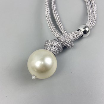 Kopča za zavjese s bisernim ukrasom od metala, prilagodljiva, moderni minimalistički stil