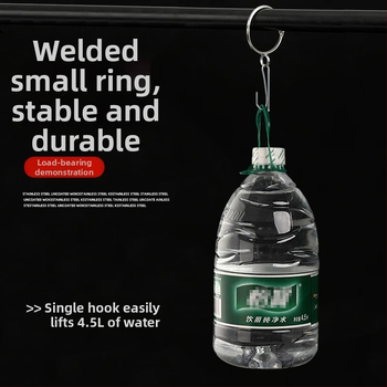 Nerūdijančio plieno užuolaidų žiedas su kabliu, dušo užuolaidų žiedas, užuolaidų priedai (Kategorija: Kita; Prekės ženklas: Kita; Medžiaga: Kita; Stilius: Kita)