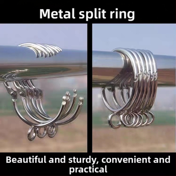 Nerūdijančio plieno užuolaidų žiedas su kabliu, dušo užuolaidų žiedas, užuolaidų priedai (Kategorija: Kita; Prekės ženklas: Kita; Medžiaga: Kita; Stilius: Kita)