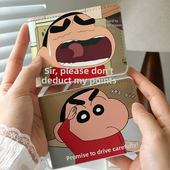 Калъф за шофьорска книжка – Crayon-Style персонализиран кожен калъф за автомобил, защитен калъф,унисекс; Материал: PU; Подплата: изкуствена кожа; Стил: унисекс