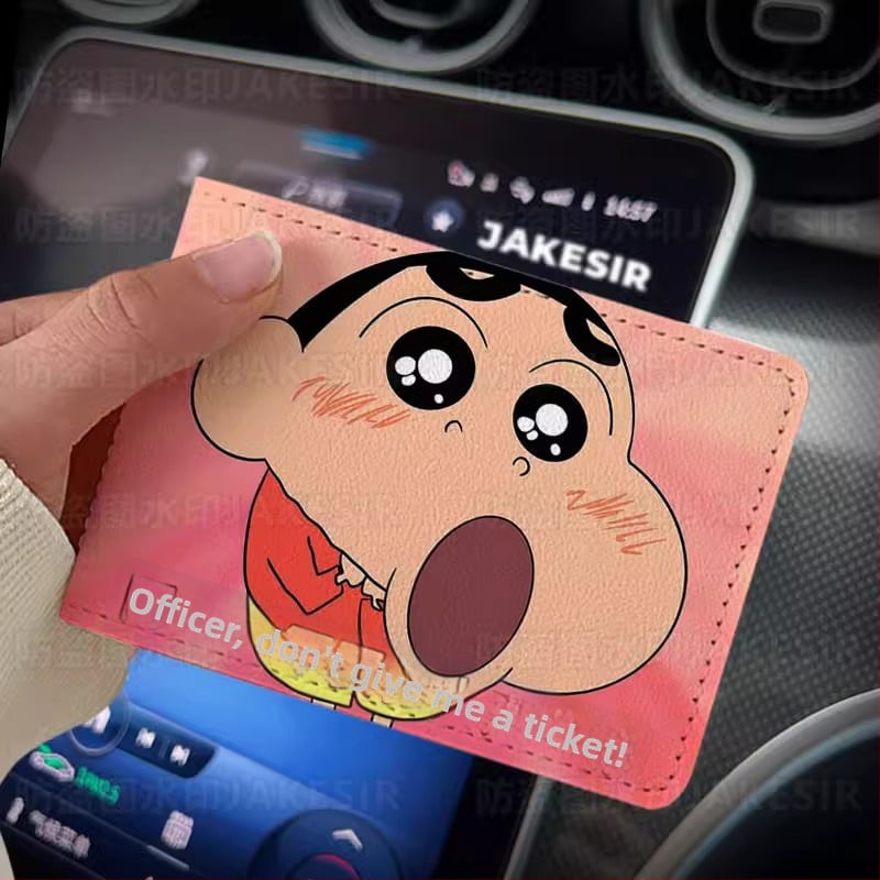 Калъф за шофьорска книжка – Crayon-Style персонализиран кожен калъф за автомобил, защитен калъф,унисекс; Материал: PU; Подплата: изкуствена кожа; Стил: унисекс