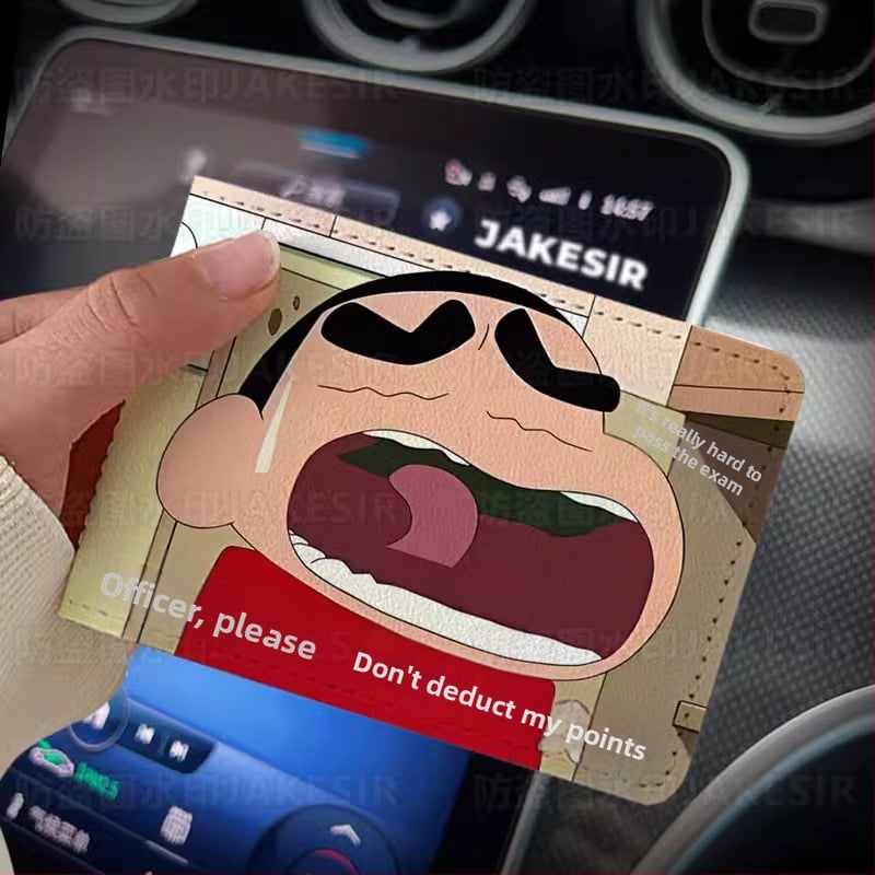 Калъф за шофьорска книжка – Crayon-Style персонализиран кожен калъф за автомобил, защитен калъф,унисекс; Материал: PU; Подплата: изкуствена кожа; Стил: унисекс