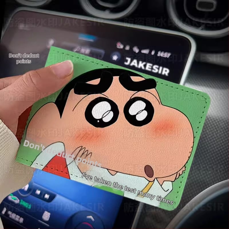 Калъф за шофьорска книжка – Crayon-Style персонализиран кожен калъф за автомобил, защитен калъф,унисекс; Материал: PU; Подплата: изкуствена кожа; Стил: унисекс