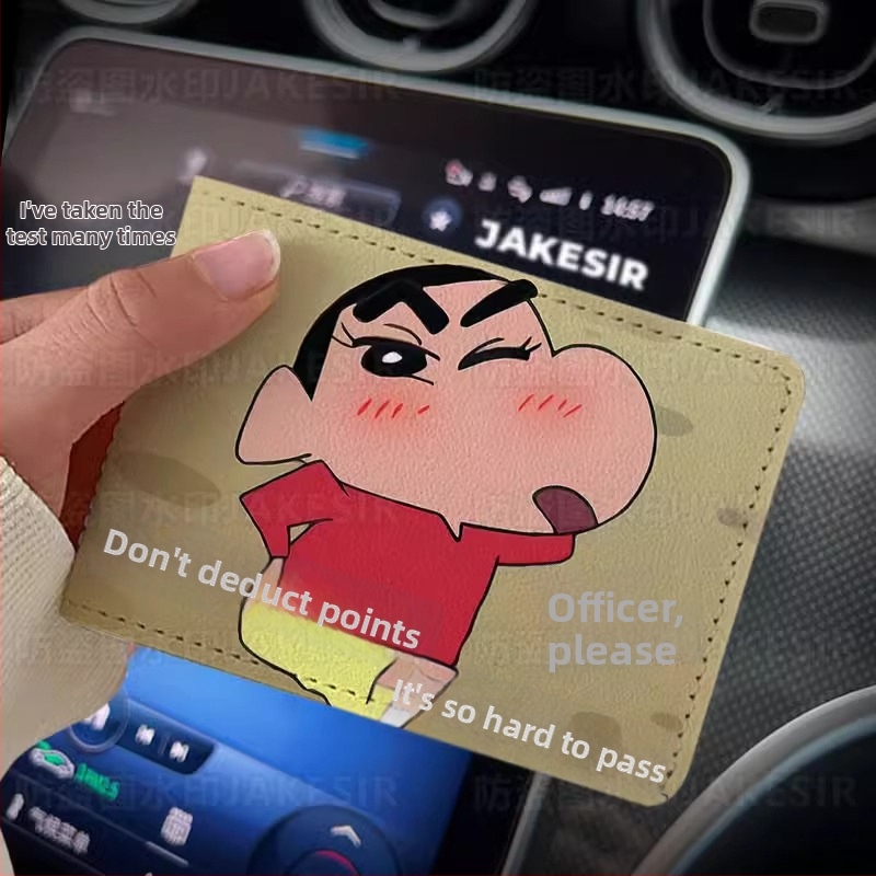 Калъф за шофьорска книжка – Crayon-Style персонализиран кожен калъф за автомобил, защитен калъф,унисекс; Материал: PU; Подплата: изкуствена кожа; Стил: унисекс