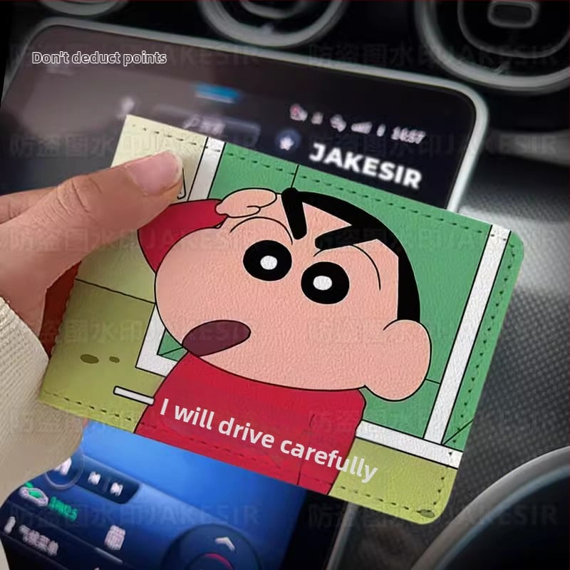 Калъф за шофьорска книжка – Crayon-Style персонализиран кожен калъф за автомобил, защитен калъф,унисекс; Материал: PU; Подплата: изкуствена кожа; Стил: унисекс