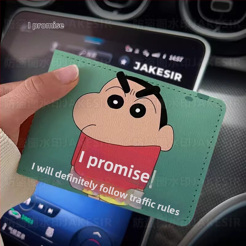 Калъф за шофьорска книжка – Crayon-Style персонализиран кожен калъф за автомобил, защитен калъф,унисекс; Материал: PU; Подплата: изкуствена кожа; Стил: унисекс