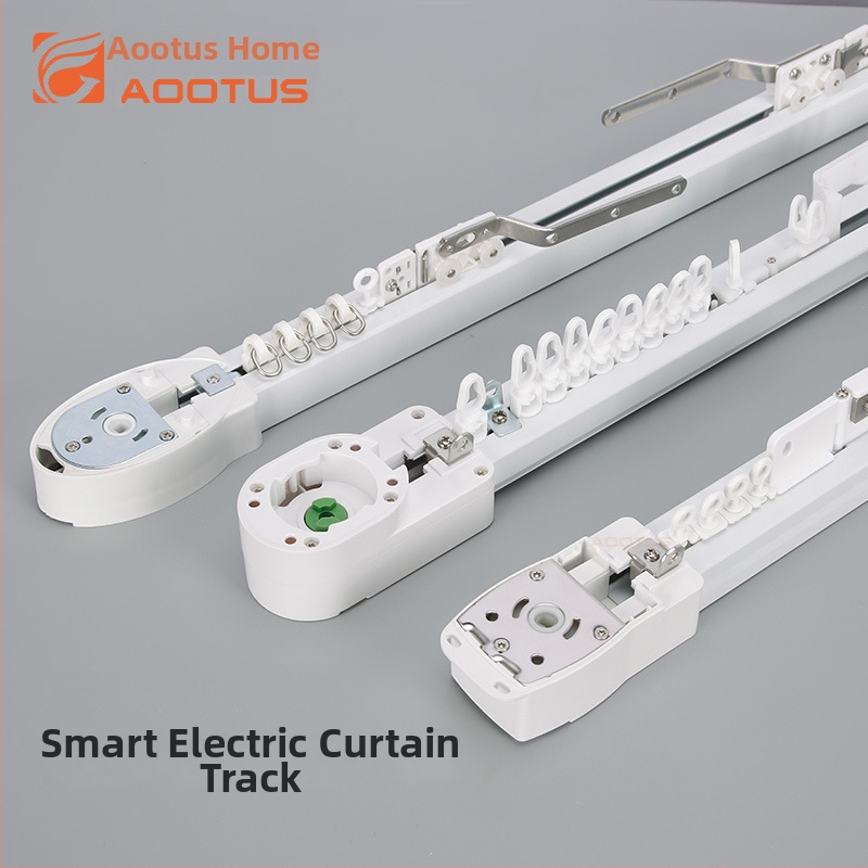 TA900 Elektriskā aizkaru sliede, alumīnija sakausējums, piemērota karājošiem aizkariem, Yuntes