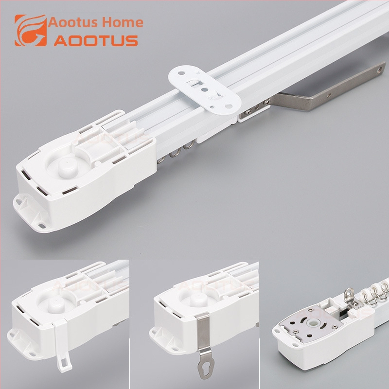 TA900 Elektriskā aizkaru sliede, alumīnija sakausējums, piemērota karājošiem aizkariem, Yuntes