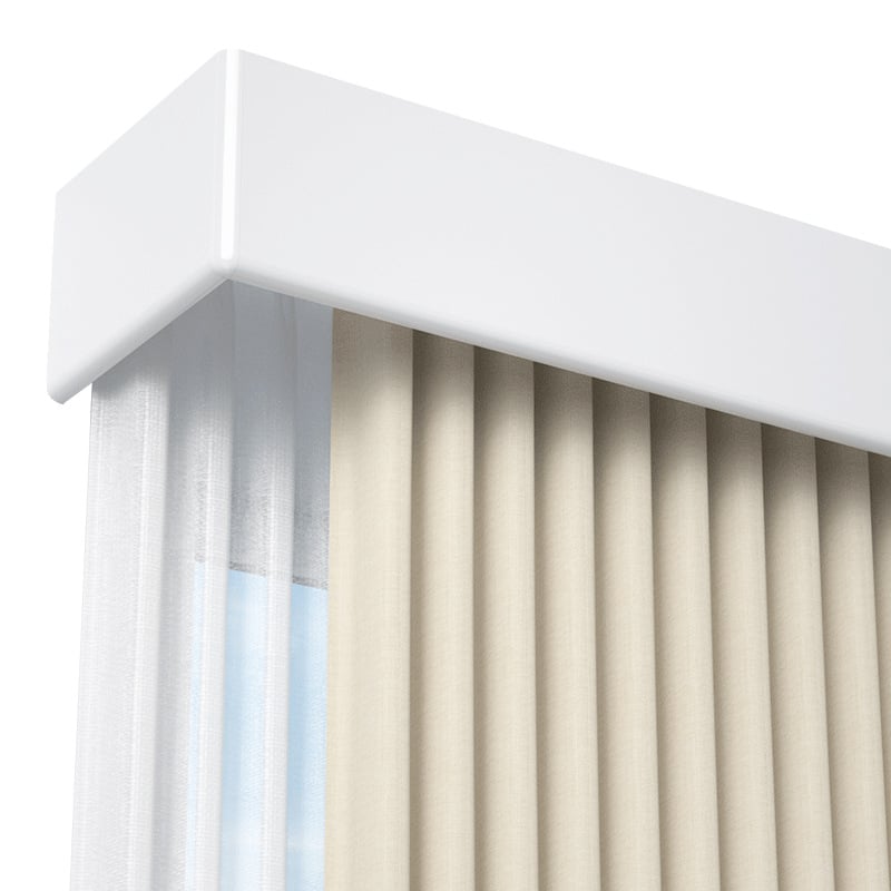 Integrált felső sínnel rendelkező függönytok, alumíniumötvözetből, modell 2000, márka Overtaking on Curve, stílus modern minimalizmus