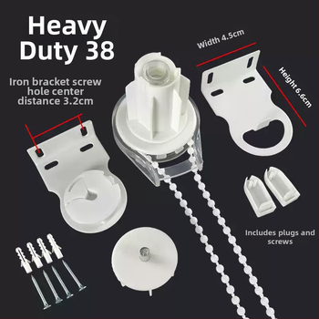 Görgőfüggöny kiegészítőinek teljes készlete, univerzális, PVC anyagú, kézi húzású emelővezérlő és dugó