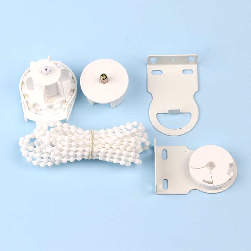 Görgőfüggöny kiegészítőinek teljes készlete, univerzális, PVC anyagú, kézi húzású emelővezérlő és dugó