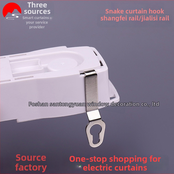 Gyvatinės užuolaidų kabliukas, nerūdijantis plienas, suderinamas su Shang Fei Orbit/Gloria Orbit bėgiais, šiuolaikiškas minimalistinis stilius