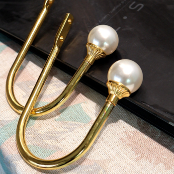 U formos perlų galvos sieninis kabliukas užuolaidoms ir striukėms, kietas geležis, paprastas ir modernus stilius.