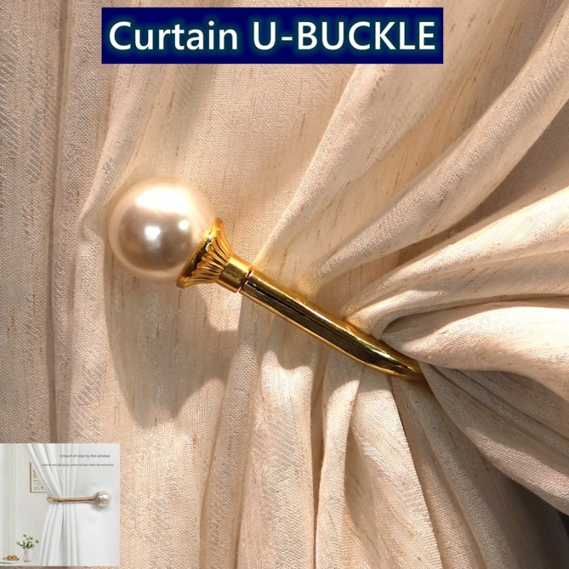 U formos perlų galvos sieninis kabliukas užuolaidoms ir striukėms, kietas geležis, paprastas ir modernus stilius.