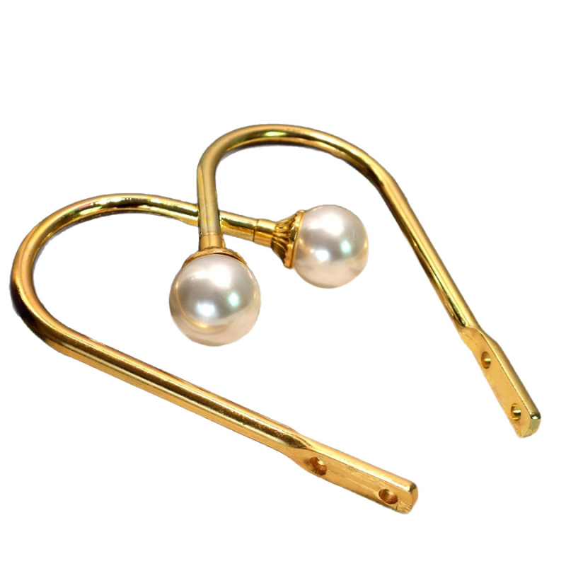 U formos perlų galvos sieninis kabliukas užuolaidoms ir striukėms, kietas geležis, paprastas ir modernus stilius.