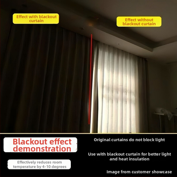 Затъмняваща завеса, готова за употреба, плътна тъмнозащитна тъкан, пълна непрозрачност