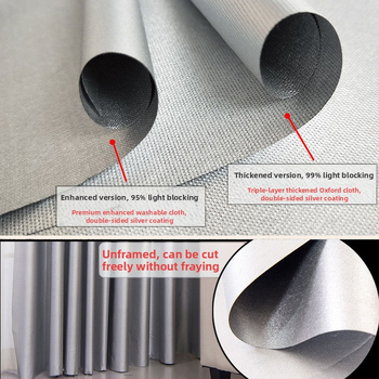 Затъмняваща завеса, готова за употреба, плътна тъмнозащитна тъкан, пълна непрозрачност