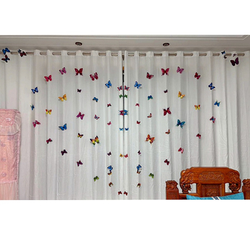 Комплект аксесоари за завеси за врата (пеперуден дизайн; PVC материал; 24 комплекта; Meet; модерен минималистичен стил)