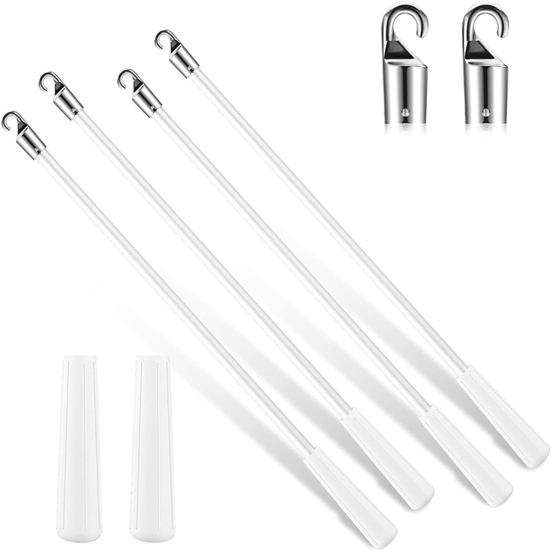 PVC аксесоар за завеси с въртяща пръчка — модерен минималистичен стил, възможност за персонализация, поддържа частни марки