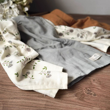 Κουτί δώρου με πετσέτες προσώπου από βαμβακερή γάζα, 140 g, ανάμικτος νήμα, 40 τεμάχια, ραφή και εκτύπωση