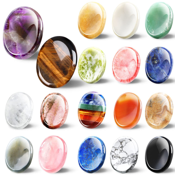 Аметистен дланен камък за облекчаване на стреса, естествен кристал, гравиран орнамент, тегло 16–20 g