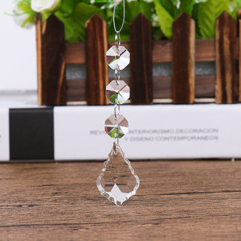 10 db kristálycsillár medál kiegészítő, K9 kristály juharlevél díszek, gyöngyös függönyök, barkácsolt kézzel készített lámpák, fehér kristály, kristálykövek