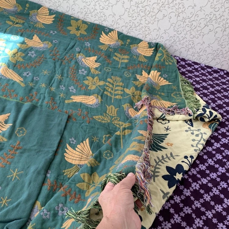 Pamut törölköző pléd – Reaktív nyomtatás és festés, 1,1–1,5 kg, téli szezon, Prémium termék