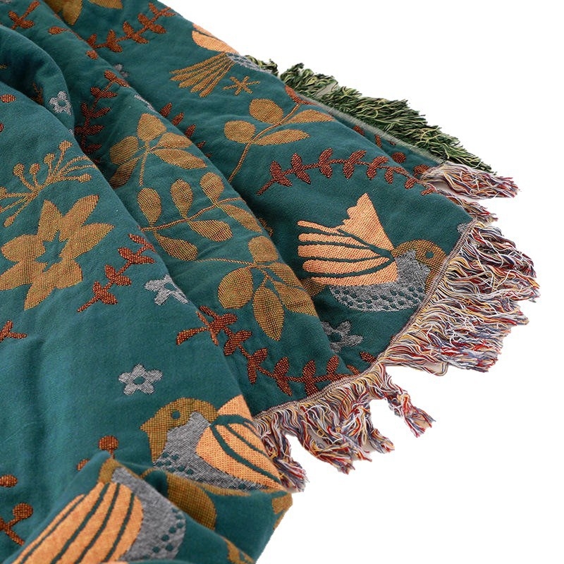 Pamut törölköző pléd – Reaktív nyomtatás és festés, 1,1–1,5 kg, téli szezon, Prémium termék