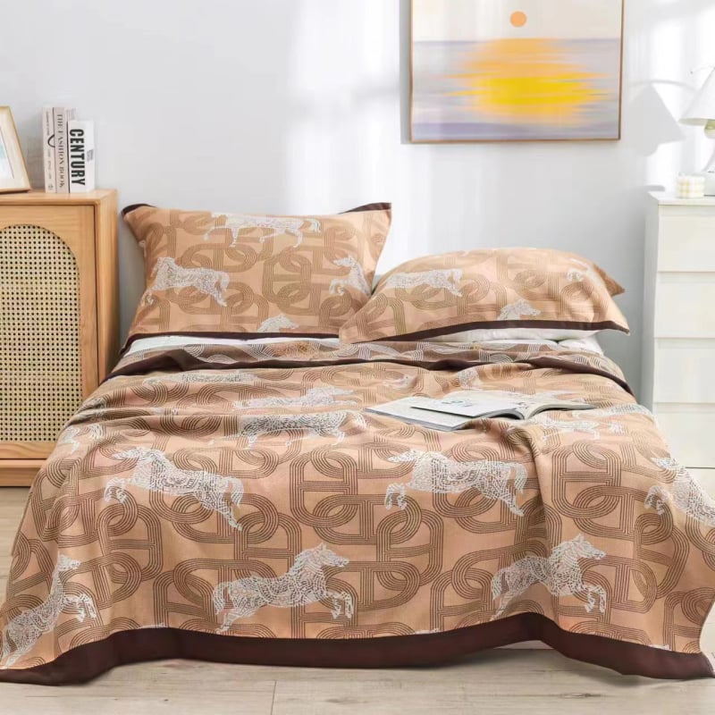 Három részes pamut törölköző-pled szett, 1,55–2,00 kg, reaktív festés, nyár, könnyed luxus