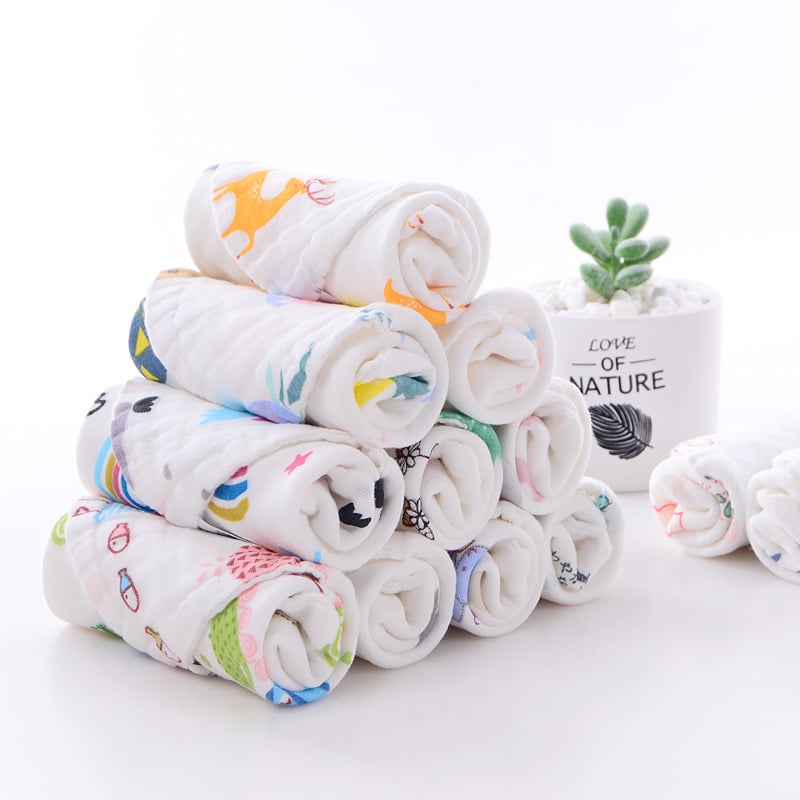 Hatrétegű sűrű pamut törölköző, egyszerű szövés, 40s fonal, 80–100 g