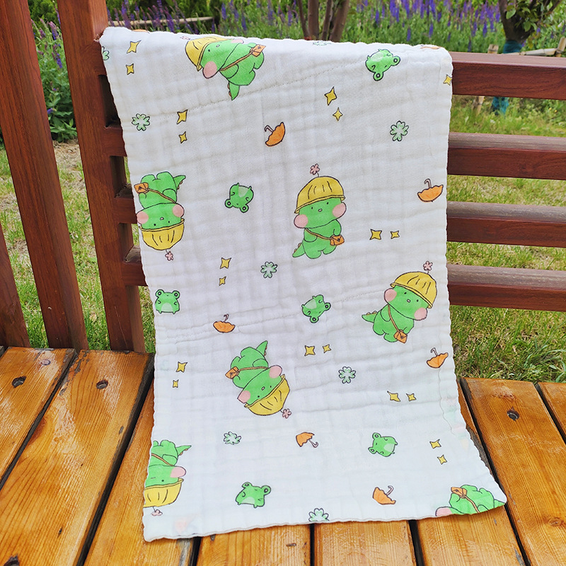 Hatrétegű sűrű pamut törölköző, egyszerű szövés, 40s fonal, 80–100 g