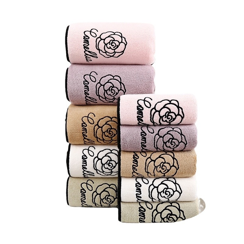 Vonios rankšluosčių ir veido rankšluosčių komplektas iš fliso, siuvinėtas, 150D, 80–100 g