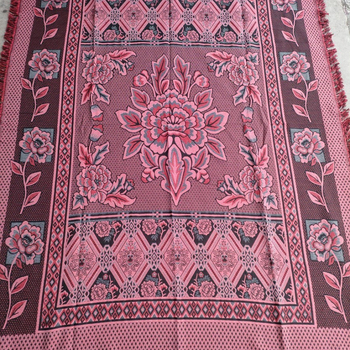 Cuvertură tricotată din bumbac, imprimeu floral, 800–999 g, personalizabil, pentru toate anotimpurile