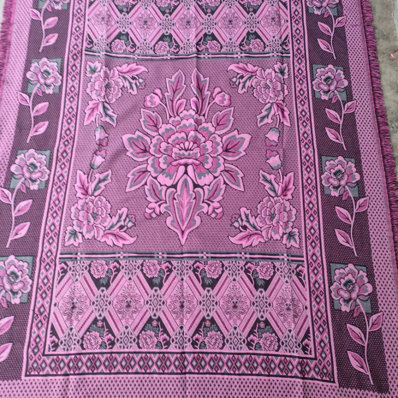 Cuvertură tricotată din bumbac, imprimeu floral, 800–999 g, personalizabil, pentru toate anotimpurile