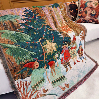 Többfunkciós kanapé takaró személy motívummal, pamut, 800–999 g, minden évszakban alkalmas