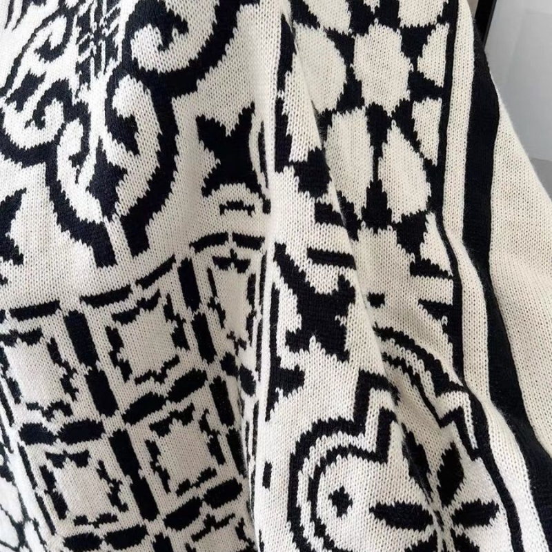 Keturių sezonų pledas, retro šviesos prabangaus stiliaus, akrilas, 500–799 g, vienalytis raštas, premium klasė, stilius 109835873