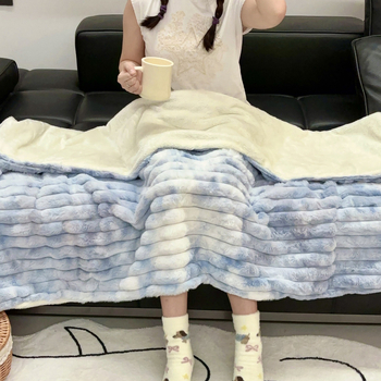 Pătură din flanel 100% poliester, personalizabilă, pentru toate sezoanele, stil modern minimalist.