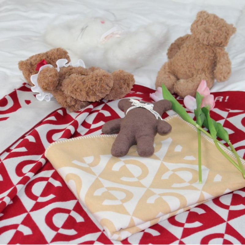 Одеяло от бамбукови влакна, вискоза, геометричен принт, 450 g, зимно