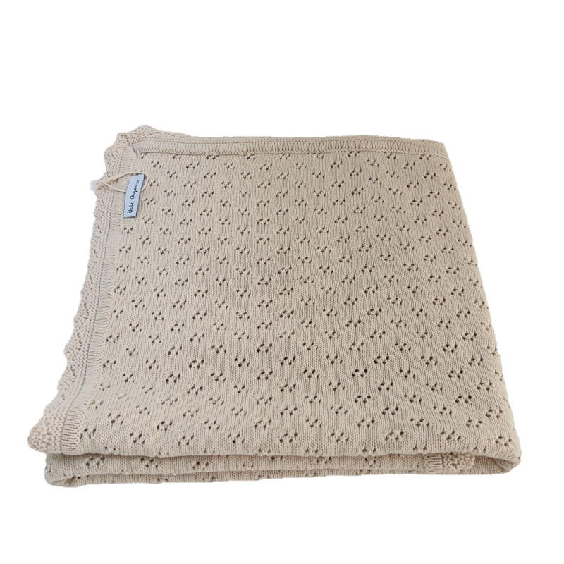 Pătură de copii din bumbac - Stil Nordic, 300–499 g, Pentru orice sezon, Model solid