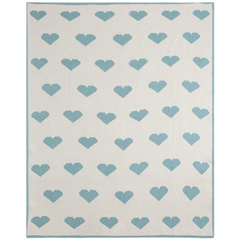 Плед от акрилно влакно, модел със сърце, тегло 500-799 g, модерен минималистичен стил, за всички сезони