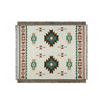 Pătură pentru canapea cu model geometric boem, fibre chimice, 300–500 g, patru anotimpuri, design modern minimalist