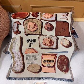 Памучно плетено одеяло – INS стил, 1,0–1,5 кг, за всички сезони, за диван и легло