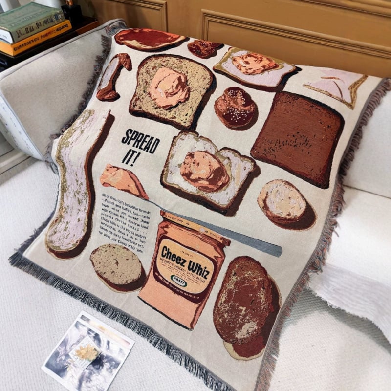 Памучно плетено одеяло – INS стил, 1,0–1,5 кг, за всички сезони, за диван и легло